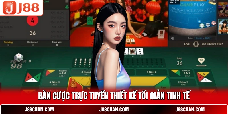 Bàn cược trực tuyến thiết kế tối giản tinh tế