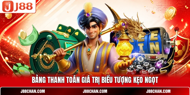 Bảng thanh toán giá trị biểu tượng kẹo ngọt