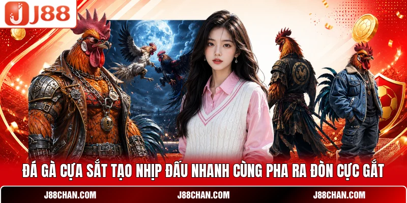 Đá gà cựa sắt tạo nhịp đấu nhanh cùng pha ra đòn cực gắt