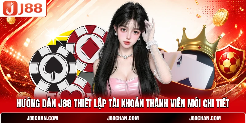 Hướng dẫn J88 thiết lập tài khoản thành viên mới chi tiết