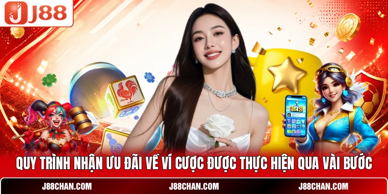 Quy trình nhận ưu đãi về ví cược được thực hiện qua vài bước