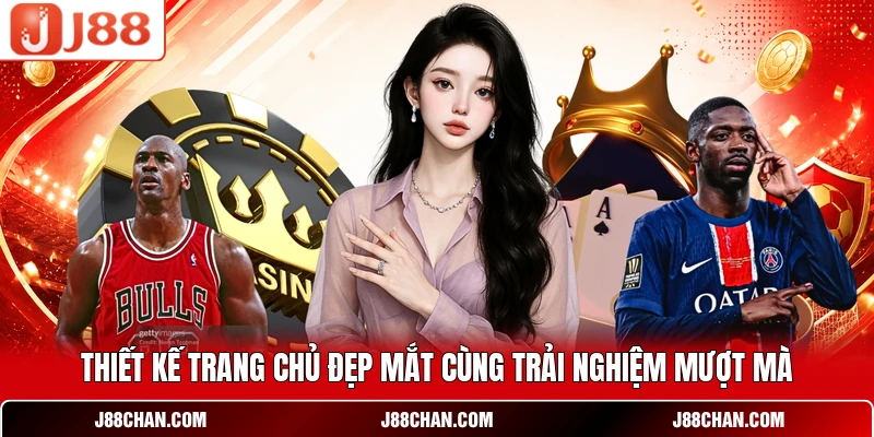 Thiết kế trang chủ đẹp mắt cùng trải nghiệm mượt mà