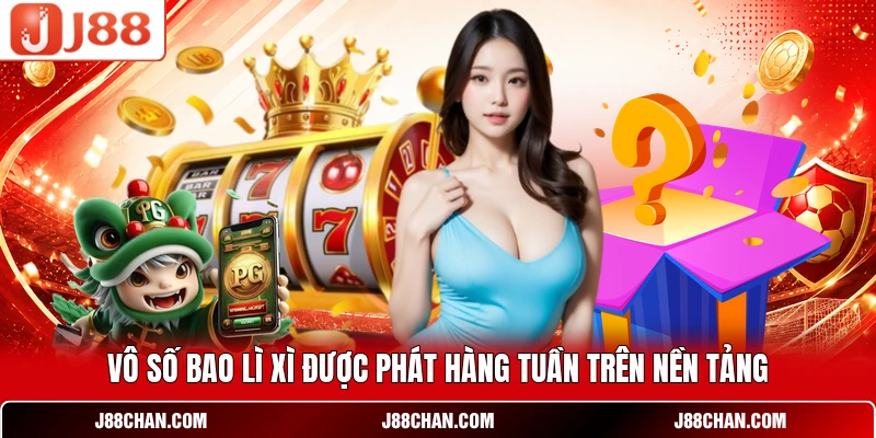Vô số bao  lì xì được phát hàng tuần trên nền tảng